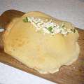 pancake and mixture cheese