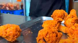 Making the famous KFC from chicken legs at home conditions