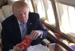 Donald Trump eats McDonald's food to avoid being poisoned