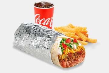 Del Taco Epic Combo Beef & Bean Burrito Meal