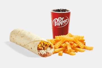 Del Taco Spicy Grilled Chicken Burrito Meal