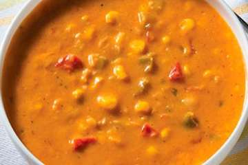 Au Bon Pain Corn & Green Chili Bisque
