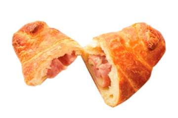 Au Bon Pain Ham and Cheese Hot Croissant