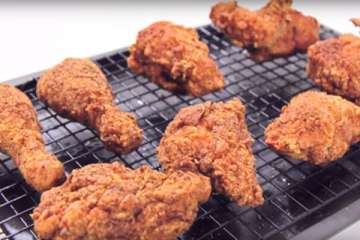 Super crunchy fried chicken