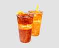Au Bon Pain Peach Iced Tea