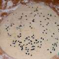 sprinkle with nigella in the dough