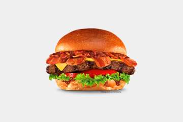 Carl's Jr. The 1/3 Lb. Bacon 3-Way Burger