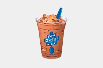 Culver's Chocolate Concrete Mixer made with Reese's
