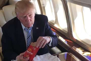 Donald Trump eats McDonald's food to avoid being poisoned 