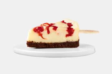 White Castle Strawberry Cheesecake on-a-stick