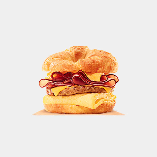 King CROISSAN'WICH with Ham & Sausage - Burger King menus