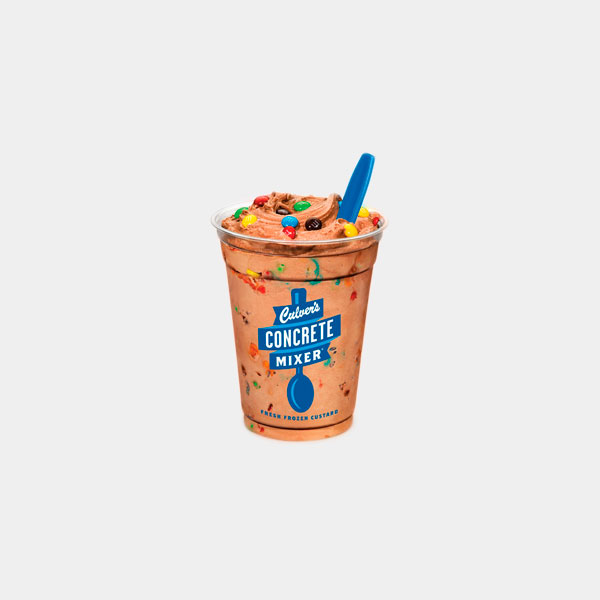 Chocolate Concrete Mixer made with M&Ms (nutrition info, ingredients