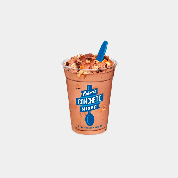 Chocolate Concrete Mixer made with Snickers (nutrition info