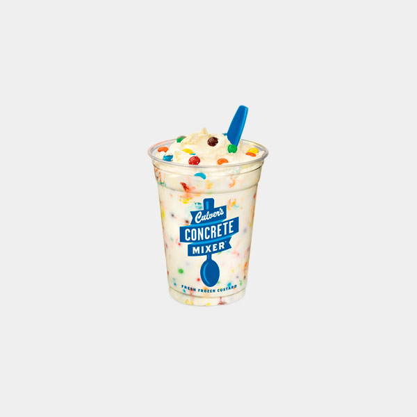 Vanilla Concrete Mixer Made With Mandms Nutrition Info Ingredients