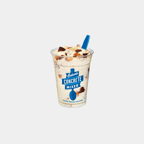 Vanilla Concrete Mixer made with Reese's (nutrition info, ingredients