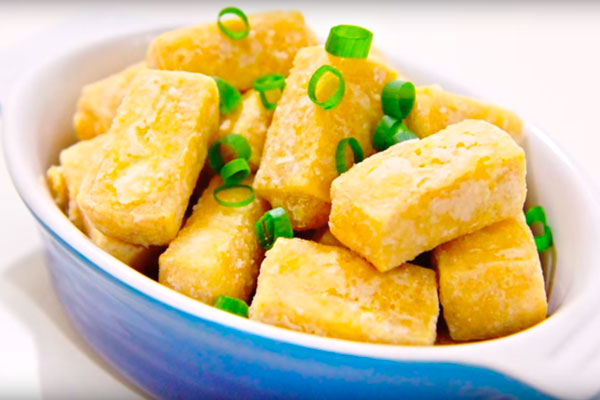 How To Deep Fry Tofu - video Fast Food