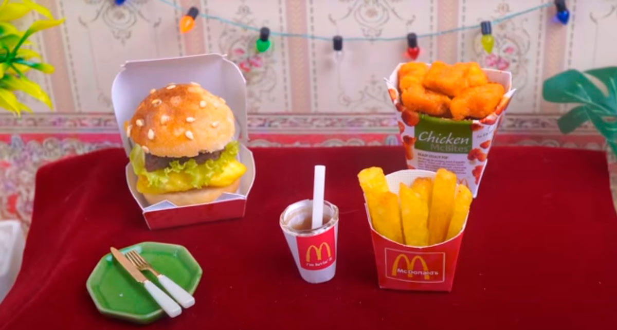 Easy Fast Food: Miniature McDonald's Meal - video Fast Food