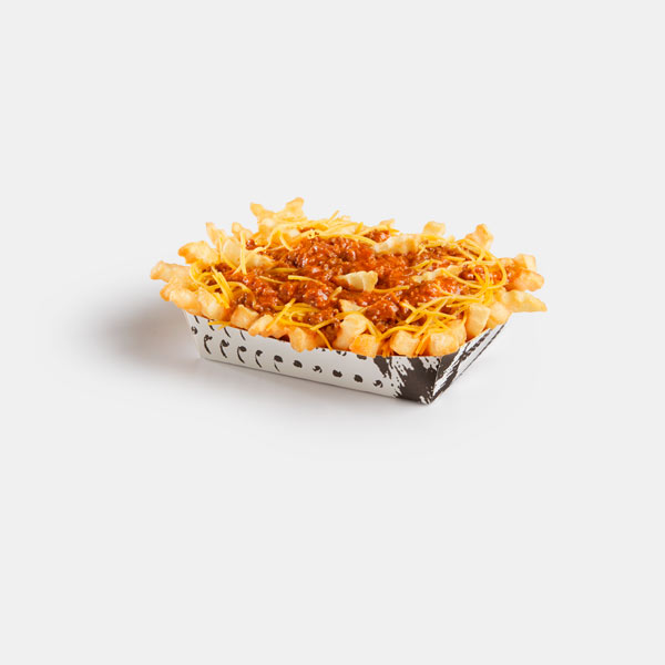 Chili Cheddar Fries (nutrition info, ingredients, allergen info) Del