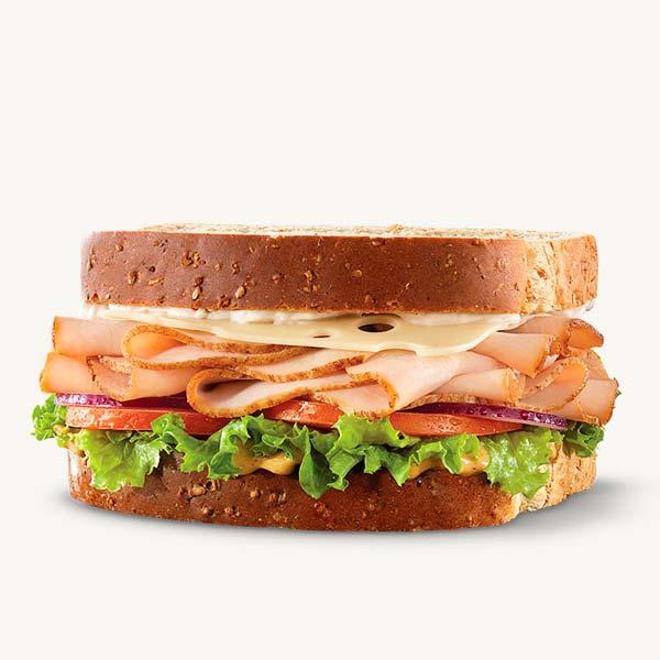Arby's Roast Turkey & Swiss Sandwich nutrition info fastfood menus