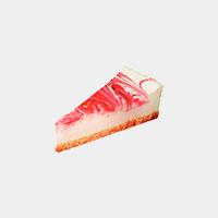 Carl's Jr. Strawberry Swirl Cheesecake