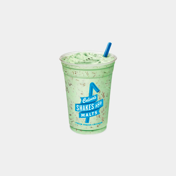 Culver's Mint Chip Shake