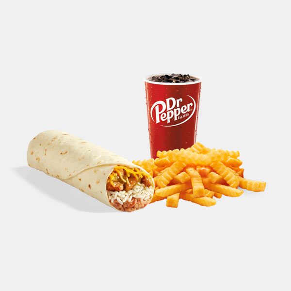 Del Taco Spicy Grilled Chicken Burrito Meal