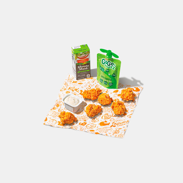 Popeyes 6Pc Nuggets Kids Meal