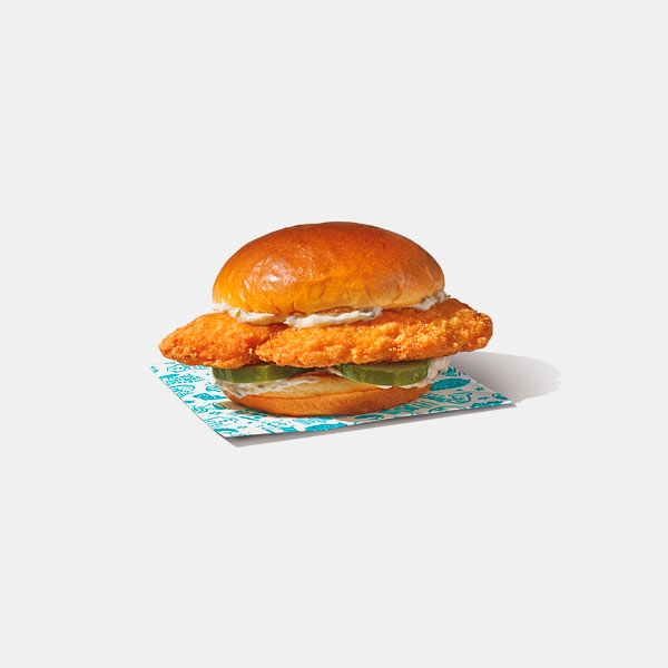 Popeyes Classic Flounder Fish Sandwich Combo